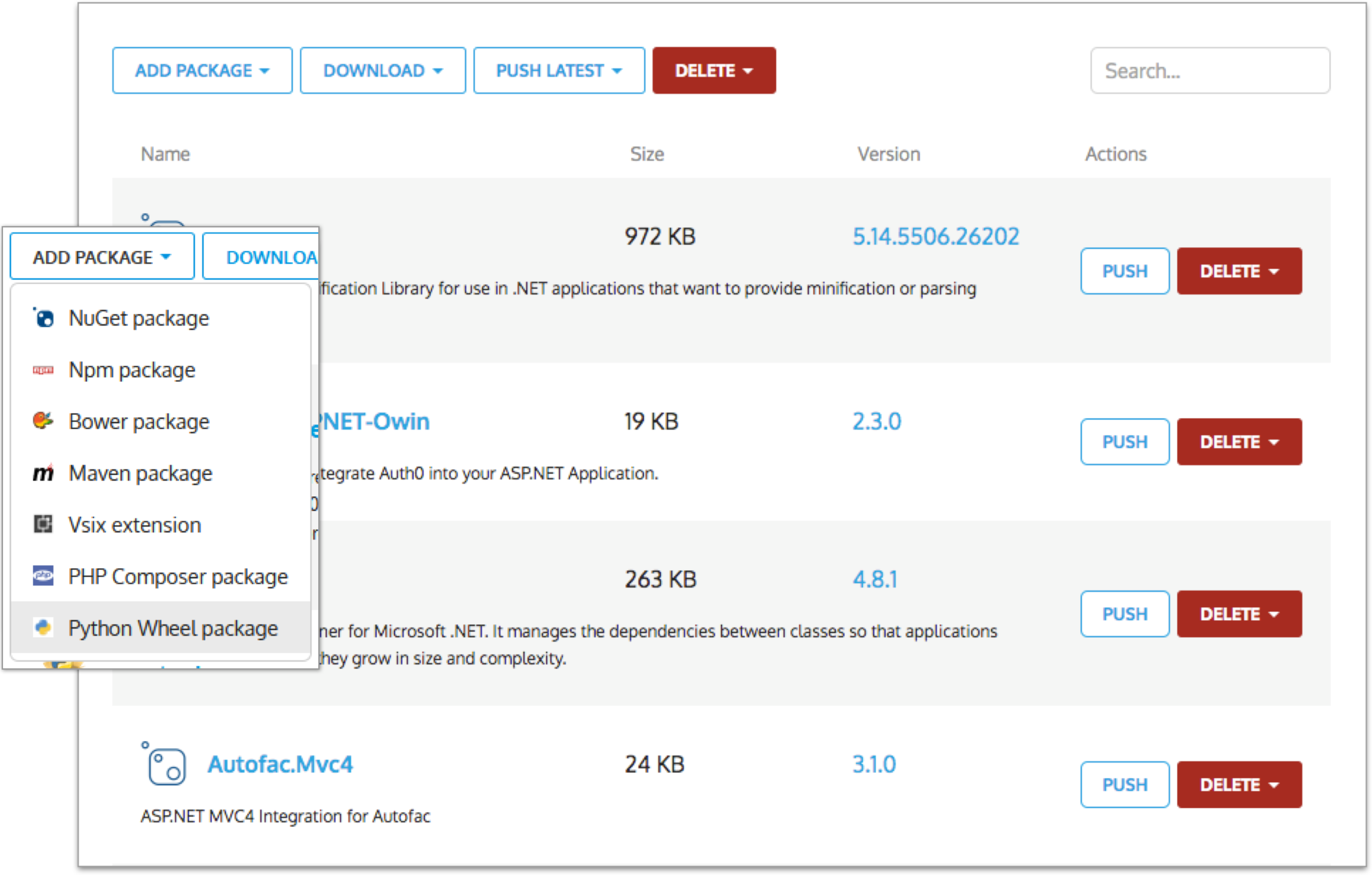 All your packages in a single endpoint